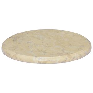 vidaXL Dessus de table Cr&egrave;me &Oslash;40x2,5 cm Marbre