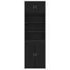 vidaXL Armoire de rangement noir 70x42,5x225 cm bois d'ing&eacute;nierie