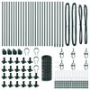 vidaXL Cl&ocirc;ture avec poteau Vert 0,6 x 50 m Acier et PVC