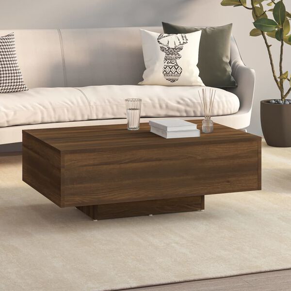 vidaXL Table basse Ch&ecirc;ne marron 85x55x31 cm Bois d'ing&eacute;nierie