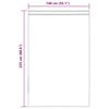 vidaXL Rideaux en voile avec passants 2 pcs marron