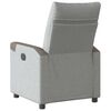 vidaXL Fauteuil inclinable &eacute;lectrique gris nuage tissu