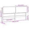 vidaXL T&ecirc;te de lit capitonn&eacute;e Blanc et gris clair 180 cm Pin massif