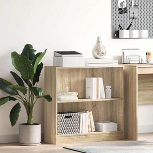 vidaXL Biblioth&egrave;que ch&ecirc;ne sonoma 80x24x75 cm bois d'ing&eacute;nierie