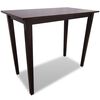 Set table et 4 chaises de bar en bois coloris marron