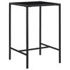 vidaXL Ensemble de bar de jardin 5 pcs et coussins R&eacute;sine tress&eacute;e Noir