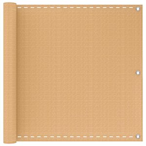 vidaXL &Eacute;cran de balcon Rectangulaire 75 x 300 cm HDPE et Aluminium