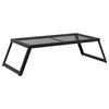 vidaXL Gril de camping pliable Noir 58 x 31 x 2 cm Acier alli&eacute;