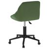 vidaXL Chaise pivotante de salle &agrave; manger Vert fonc&eacute; Velours