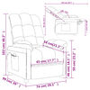 vidaXL Fauteuil de massage Noir Tissu