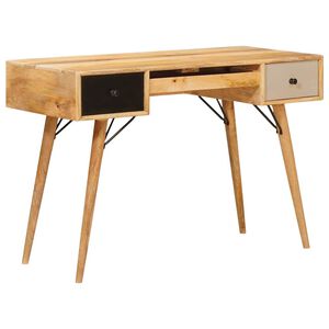 vidaXL Bureau d'&eacute;criture Marron 110 x 55 x 76 cm Bois de mangue massif