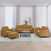 vidaXL Ensemble de canap&eacute;s 4 pcs avec coussins marron velours