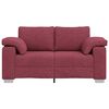 vidaXL Canap&eacute; 120cm Bordeaux tissu