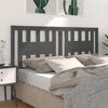 vidaXL T&ecirc;te de lit Gris 126x4x100 cm Bois massif de pin