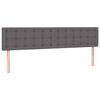 VidaXL Cadre de lit ottoman avec matelas gris 180x200 cm similicuir