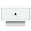vidaXL Table basse blanc 60x45x31 cm bois d'ing&eacute;nierie