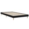 vidaXL Cadre de lit sans matelas noir 90x190 cm bois ingénierie