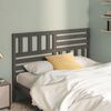 vidaXL T&ecirc;te de lit Gris 156x4x100 cm Bois massif de pin