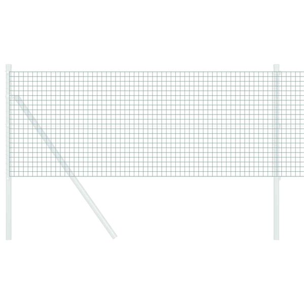 vidaXL Cl&ocirc;ture en fil soud&eacute; Vert 0.6 x 25 m