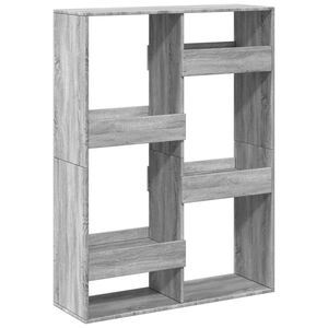 vidaXL Biblioth&egrave;que sonoma gris 100x33x135 cm bois d'ing&eacute;nierie