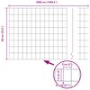 vidaXL Cl&ocirc;ture avec poteau Gris 0,6 x 50 m Acier et PVC
