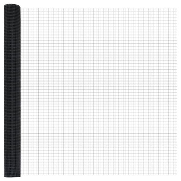 vidaXL Clôture en fil soudé Gris 1.5 x 50 m