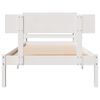 vidaXL Cadre de lit sans matelas blanc 75x190 cm bois de pin massif