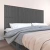 vidaXL T&ecirc;te de lit murale Gris 204x3x90 cm Bois massif de pin