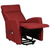 vidaXL Fauteuil de massage Rouge bordeaux Tissu