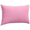 vidaXL Coussins de canap&eacute; 2 pcs Rose 50 x 30 cm tissu