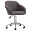 vidaXL Chaises pivotantes &agrave; manger lot de 4 taupe tissu