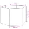 vidaXL Jardini&egrave;re Rouill&eacute; 60x60x45 cm Acier corten