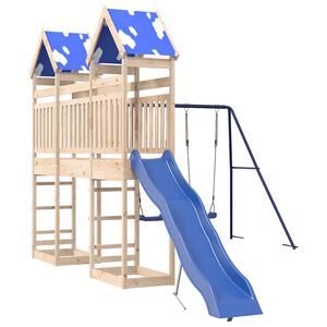 vidaXL Aire de jeux d'ext&eacute;rieur bois de pin massif