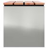 vidaXL Banc de jardin Argent 80 x 40 x 43 cm Acier galvanis&eacute;