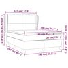 vidaXL Sommier &agrave; lattes de lit avec matelas Bleu 140x200 cm Tissu