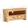 vidaXL Meuble TV 79x30x40 cm Bois de manguier brut