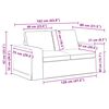 vidaXL Canap&eacute; 2 pcs Bleu 182 x 80 x 82 cm tissu