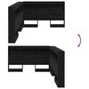 vidaXL T&ecirc;te de lit de rangement Ch&ecirc;ne noir 120 cm Bois d'ing&eacute;nierie