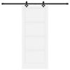vidaXL Porte coulissante ORKDAL Blanc 83 x 202 cm Pin massif