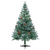 vidaXL Sapin de No&euml;l artificiel avec 150 LED Vert 150 cm PVC et Acier
