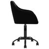 vidaXL Chaises pivotantes &agrave; manger lot de 2 noir velours