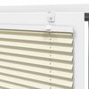 vidaXL Store pliss&eacute; cr&egrave;me 55x100 cm largeur du tissu 54,4 cm polyester