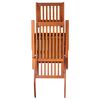 vidaXL Chaise longue d'ext&eacute;rieur repose-pied et coussin Acacia solide