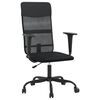 vidaXL Chaise de bureau r&eacute;glable en hauteur noir