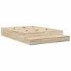 vidaXL Cadre de lit avec rangement avec tiroir Ch&ecirc;ne Sonoma 140 cm