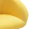 vidaXL Chaises pivotantes &agrave; manger lot de 6 jaune tissu