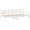 vidaXL Lit de jour et tiroirs sans matelas blanc 90x200 cm bois massif