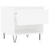 vidaXL Table basse blanc 50x46x50 cm bois d&rsquo;ing&eacute;nierie