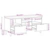 vidaXL Meuble TV noir 100x33x46 cm bois d'ing&eacute;nierie
