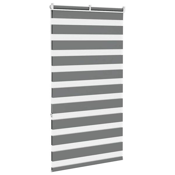 vidaXL Store z&egrave;bre gris fonc&eacute; largeur du tissu 80,9 cm polyester